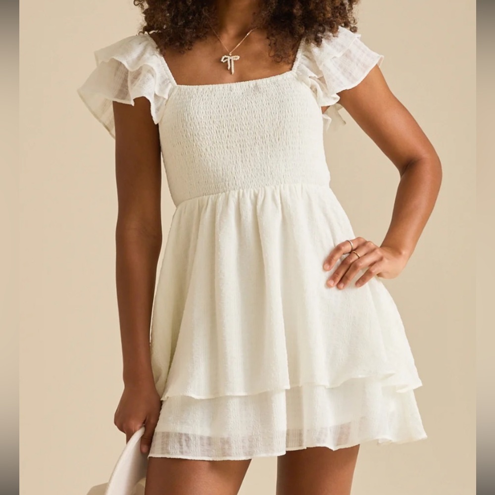 Altered State Elegant White Layered Dress